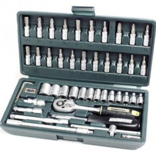 Trusa chei tubulare cu 46 piese - D-Tools