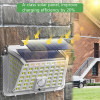 SET 2 x Lampa solara de perete GD188 cu 3 moduri de iluminare, senzor de miscare, 88 SMD