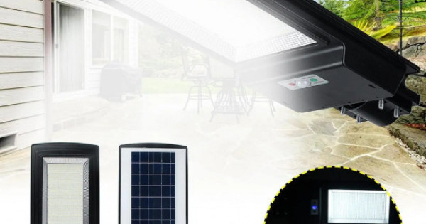 When Limited Interpretation Lampa solara stradala 600w, 936 LED SMD, proiector cu senzor de miscare, de  lumina si telecomanda -