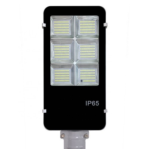 Lampa solara stradala 500W cu 360 LED-uri, IP65, senzor de miscare si lumina+suport metalic