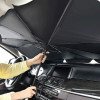 Parasolar pliabil tip umbrela pentru parbrizul masinii 120x65 cm