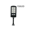 Lampa solara stradala 150 LED SMD, cu senzor de miscare, panou solar incorporat si telecomanda