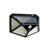 Lampa solara de perete cu 4 fete, senzor de miscare, 100 LED-uri, BK-100